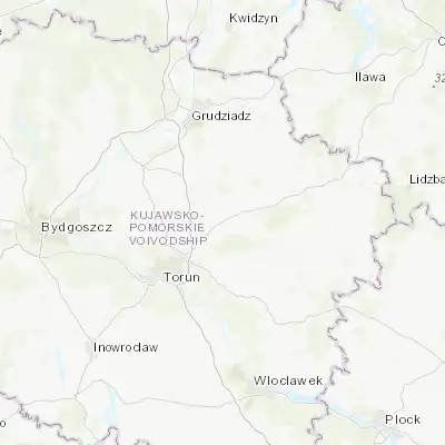 Map showing location of Kowalewo Pomorskie (53.154320, 18.898680)
