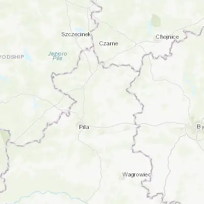 Map showing location of Krajenka (53.297590, 16.990790)