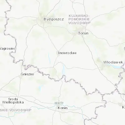Map showing location of Kruszwica (52.675620, 18.331310)