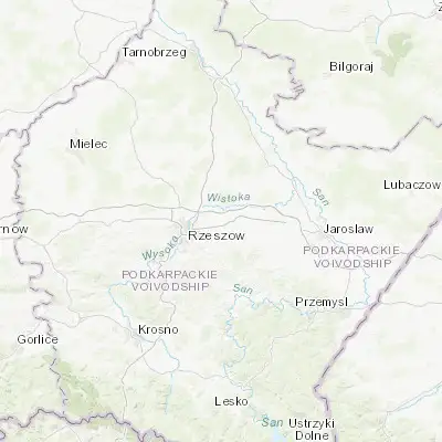 Map showing location of Krzemienica (50.062100, 22.180540)