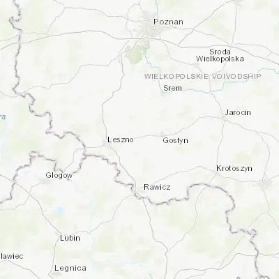 Map showing location of Krzemieniewo (51.859050, 16.833540)