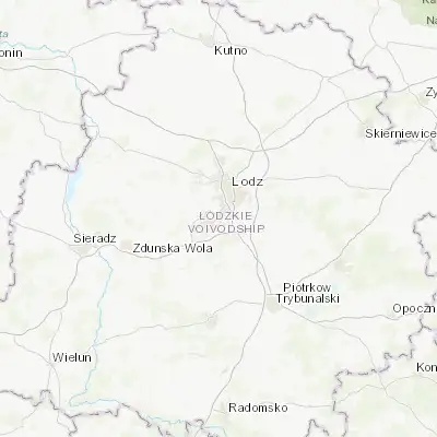 Map showing location of Ksawerów (51.682880, 19.402800)