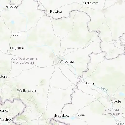 Map showing location of Księże Małe-Księże Wielkie (51.072930, 17.088810)