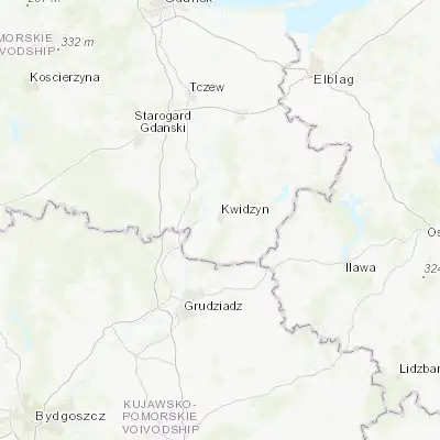 Map showing location of Kwidzyn (53.724950, 18.931140)