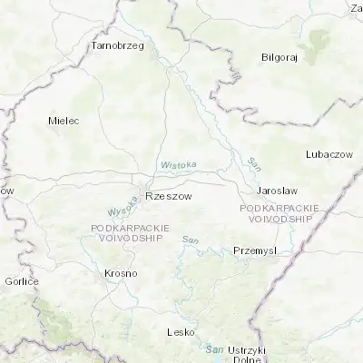 Map showing location of Łańcut (50.068710, 22.229120)