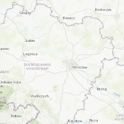 Map showing location of Leśnica-Ratyń-Pustki (51.142280, 16.847730)