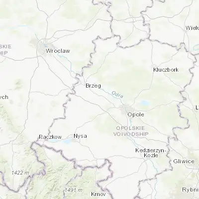 Map showing location of Lewin Brzeski (50.748700, 17.616880)