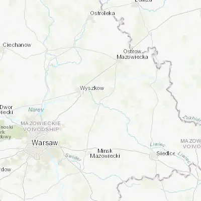 Map showing location of Łochów (52.530760, 21.681580)