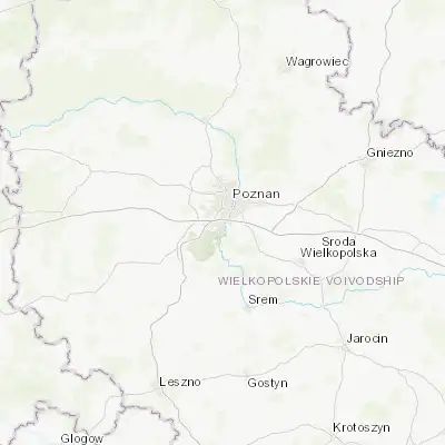 Map showing location of Luboń (52.347050, 16.892670)