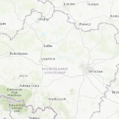 Map showing location of Malczyce (51.220380, 16.493650)