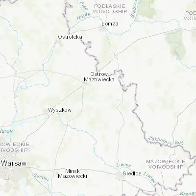 Map showing location of Małkinia Górna (52.692200, 22.028360)