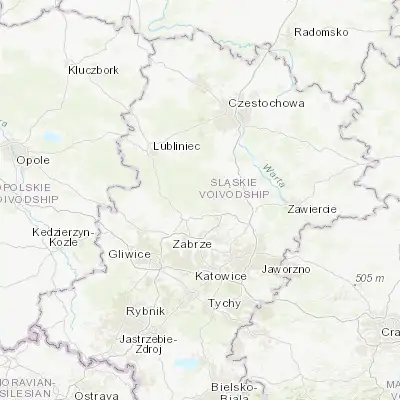 Map showing location of Miasteczko Śląskie (50.502620, 18.939490)