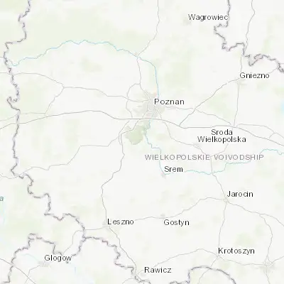 Map showing location of Mosina (52.245430, 16.847090)