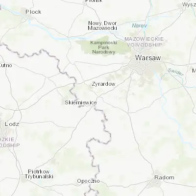 Map showing location of Mszczonów (51.974150, 20.520830)