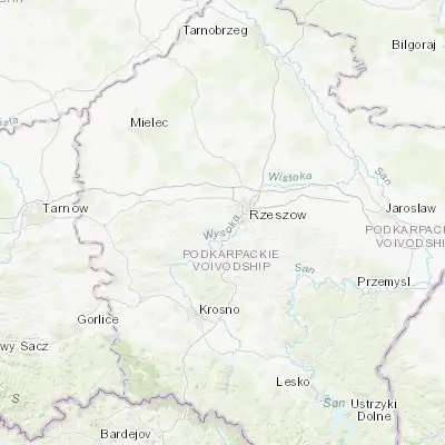 Map showing location of Niechobrz (49.994720, 21.878240)