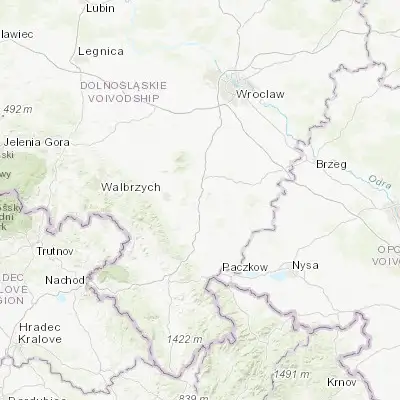 Map showing location of Niemcza (50.720070, 16.835730)