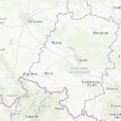 Map showing location of Niemodlin (50.642000, 17.619320)