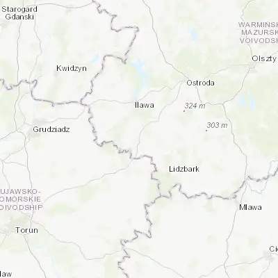 Map showing location of Nowe Miasto Lubawskie (53.420790, 19.595150)