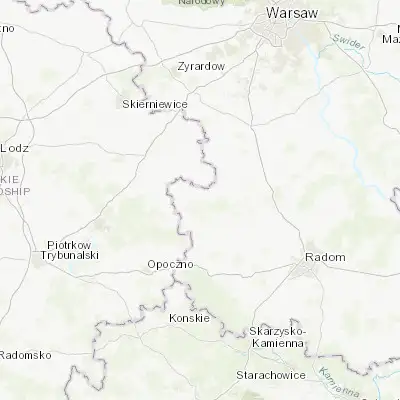 Map showing location of Nowe Miasto nad Pilicą (51.618120, 20.576190)