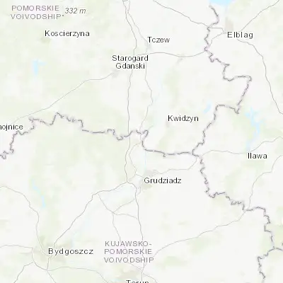 Map showing location of Nowe (53.649060, 18.727160)