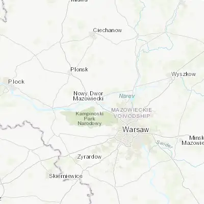Map showing location of Nowy Dwór Mazowiecki (52.430220, 20.716520)
