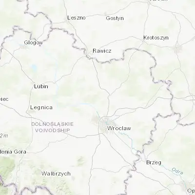 Map showing location of Oborniki Śląskie (51.301370, 16.914650)