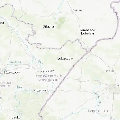 Map showing location of Oleszyce (50.167500, 23.034810)