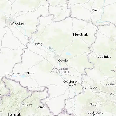 Map showing location of Opole (50.672110, 17.925330)