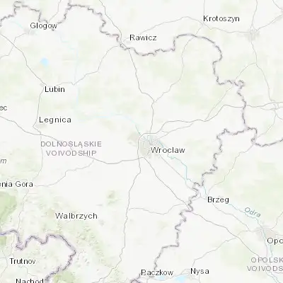 Map showing location of Osiedle Kosmonautów (51.127530, 16.961860)