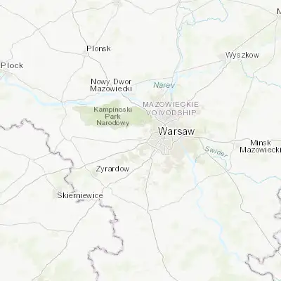 Map showing location of Ożarów Mazowiecki (52.210390, 20.797160)