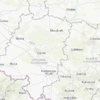Map showing location of Ozimek (50.679440, 18.213700)