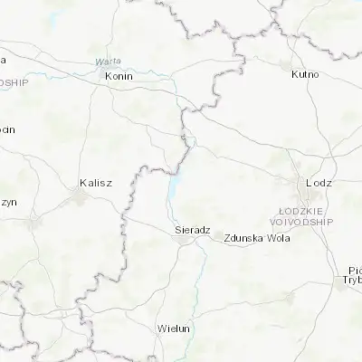 Map showing location of Pęczniew (51.803840, 18.723110)