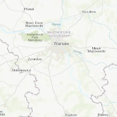 Map showing location of Piaseczno (52.081400, 21.023970)