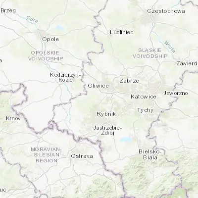 Map showing location of Pilchowice (50.216680, 18.561320)