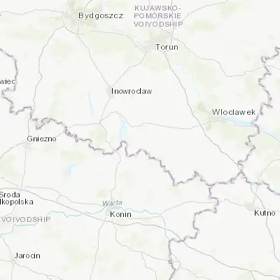 Map showing location of Piotrków Kujawski (52.551110, 18.499050)