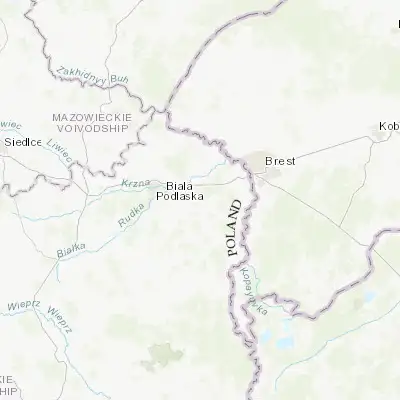 Map showing location of Piszczac (51.981180, 23.377190)