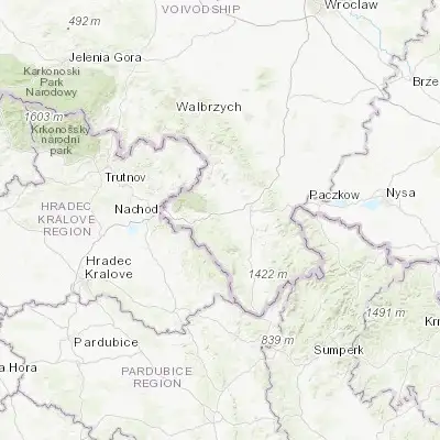 Map showing location of Polanica-Zdrój (50.403730, 16.512710)