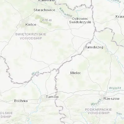 Map showing location of Połaniec (50.433240, 21.281200)