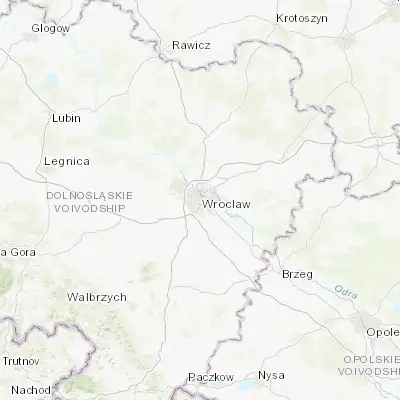 Map showing location of Powstańców Śląskich Zachód-Centrum Południow (51.096070, 17.017700)
