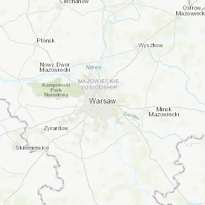 Map showing location of Praga Południe (52.244240, 21.085450)