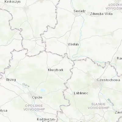 Map showing location of Praszka (51.053750, 18.453170)