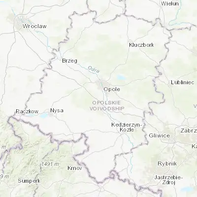 Map showing location of Prószków (50.576700, 17.871430)