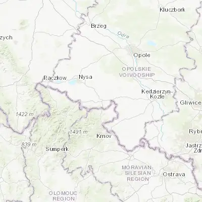 Map showing location of Prudnik (50.321240, 17.574610)