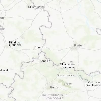 Map showing location of Przysucha (51.358580, 20.628890)