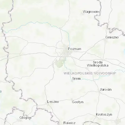 Map showing location of Puszczykowo (52.285700, 16.849250)