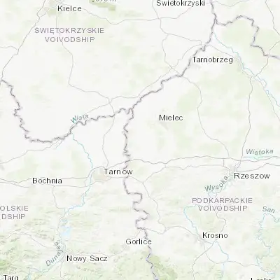 Map showing location of Radomyśl Wielki (50.196930, 21.276930)
