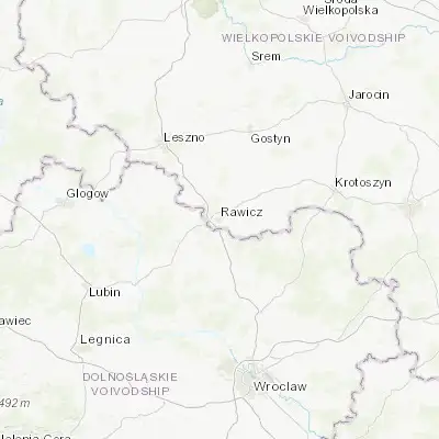 Map showing location of Rawicz (51.609460, 16.858520)