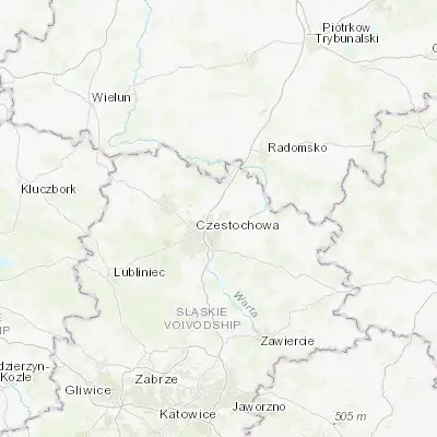 Map showing location of Rędziny (50.859220, 19.216200)