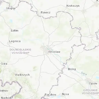 Map showing location of Rejon placu Grunwaldzkiego (51.116690, 17.061260)