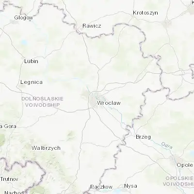 Map showing location of Rejon ulicy Klęczkowskiej (51.129700, 17.033760)